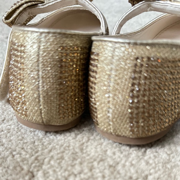 Set of Link’s Pink Soft Flats size 13 & Golden Mary Jane Ballet Flats size 13 - Picture 9 of 12